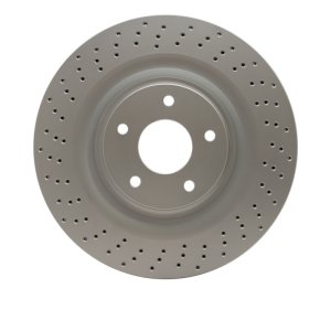 Chevrolet Corvette Brake Rotor (1) - Front - R1 Concepts - GeoSPEC Coated Rotor - Drilled - `06-`13
